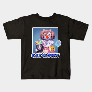 Cat Clown,Cat Joker,Cat Miaw Lover Kids T-Shirt